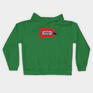 Treat or Trick Mouth With Zip Kids Hoodie